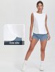 Women's Workout Tank Tops Loose Fit Sleeveless Breathable Yoga Shirts with Side Slits