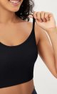 Seamless Racerback Sports Bra for Women Ribbed Camisoles Non Padding Yoga Bra Crop Tank Tops